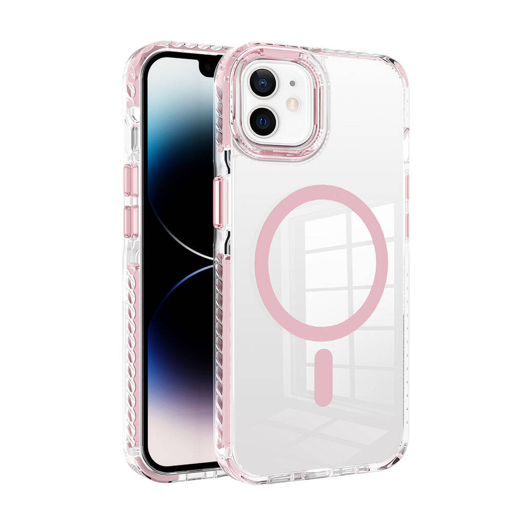 iPhone 11 Kılıf M-safe Şarj Özellikli Airbagli Takılabilir Askı Aparatlı Zore Nana Kılıf