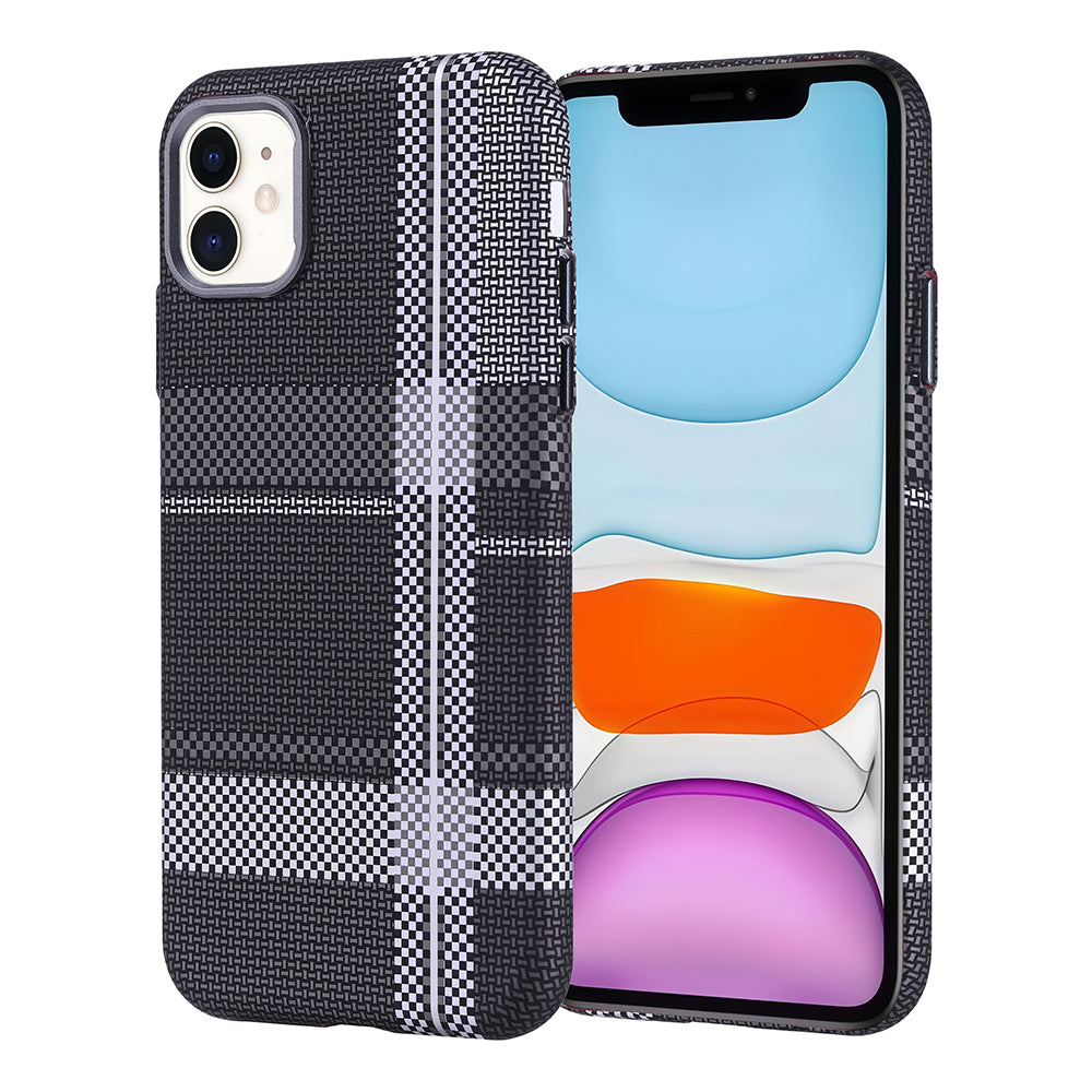 iPhone 11 Kılıf M-safe Şarj Özellikli Karbon Fiber Görünümlü Zore Nekst Kılıf