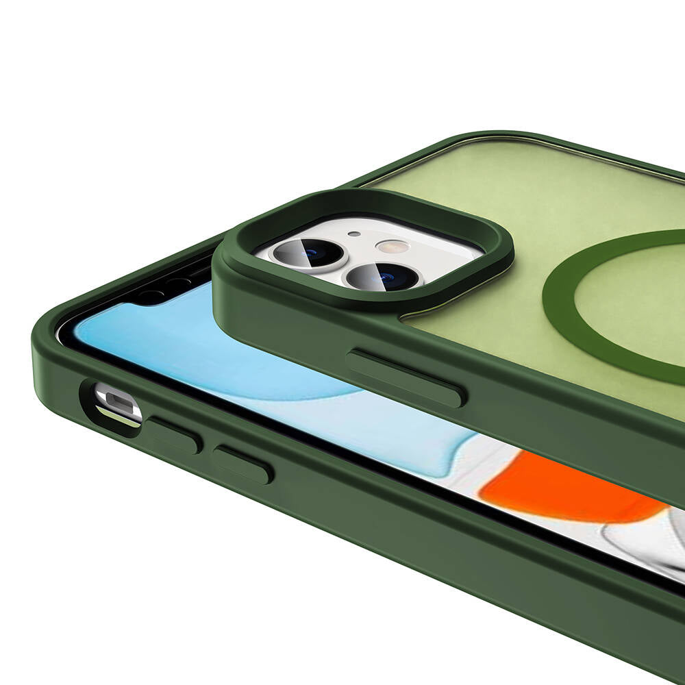 iPhone 11 Kılıf M-safe Şarj Özellikli Mat Arka Yüzey Zore Sio Kılıf