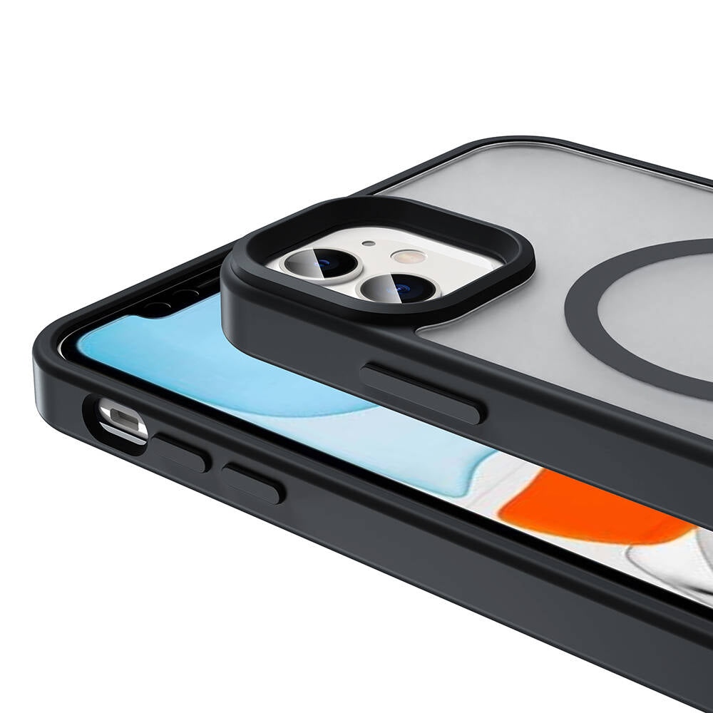 iPhone 11 Kılıf M-safe Şarj Özellikli Mat Arka Yüzey Zore Sio Kılıf