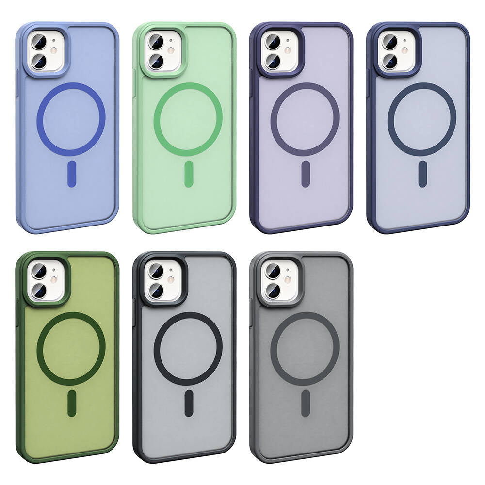 iPhone 11 Kılıf M-safe Şarj Özellikli Mat Arka Yüzey Zore Sio Kılıf