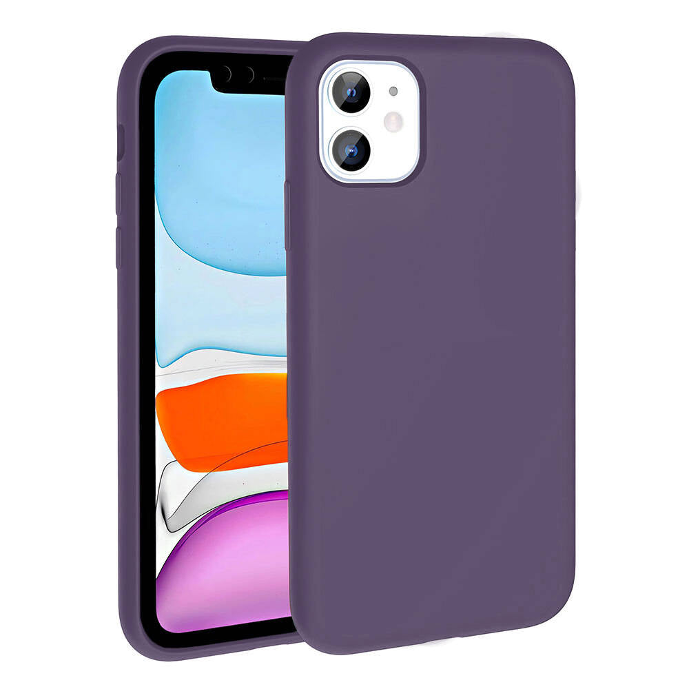 iPhone 11 Kılıf M-safe Şarj Özellikli Sıvı Teknolojili Silinebilir Sert Zore Kivi Kılıf