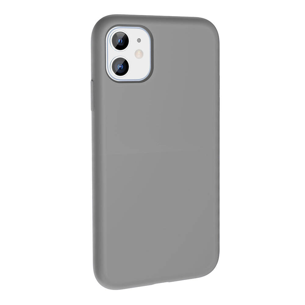 iPhone 11 Kılıf M-safe Şarj Özellikli Sıvı Teknolojili Silinebilir Sert Zore Kivi Kılıf