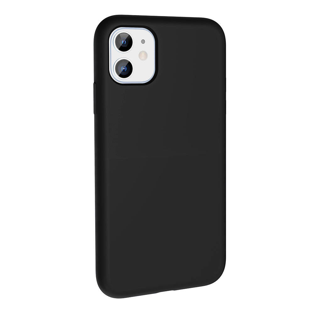 iPhone 11 Kılıf M-safe Şarj Özellikli Sıvı Teknolojili Silinebilir Sert Zore Kivi Kılıf