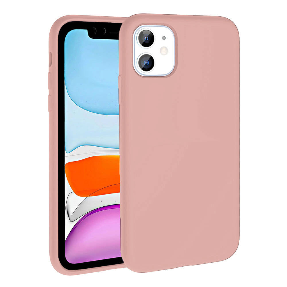 iPhone 11 Kılıf M-safe Şarj Özellikli Sıvı Teknolojili Silinebilir Sert Zore Kivi Kılıf