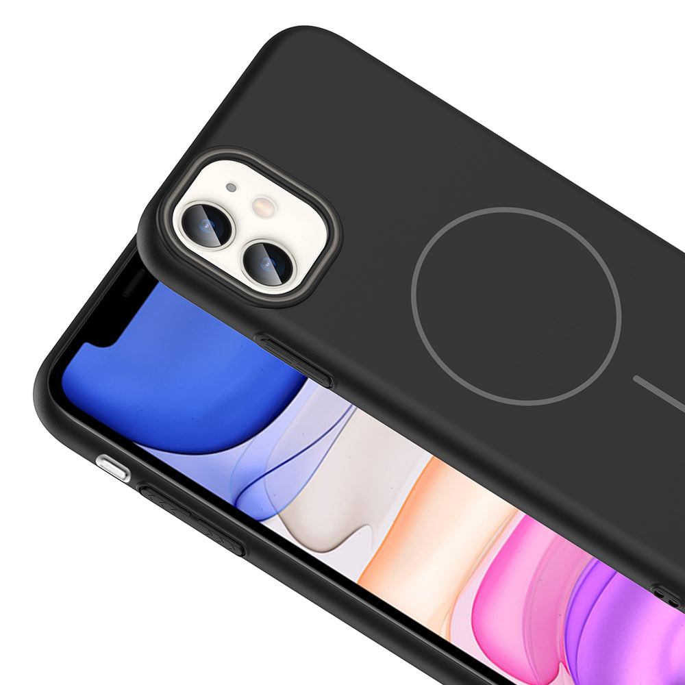 iPhone 11 Kılıf M-safe Şarj Özellikli Zore Ruby Sert Kılıf