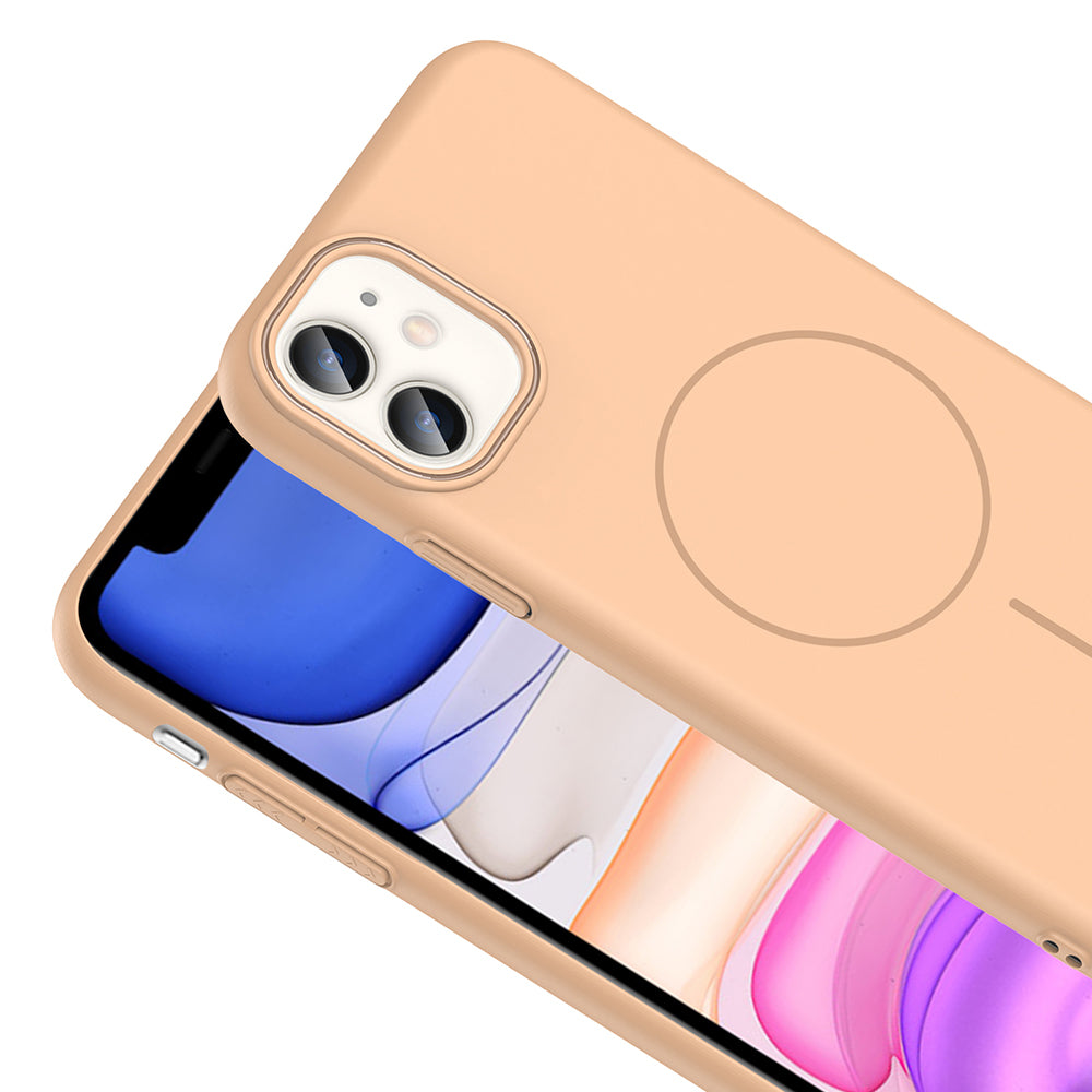 iPhone 11 Kılıf M-safe Şarj Özellikli Zore Ruby Sert Kılıf