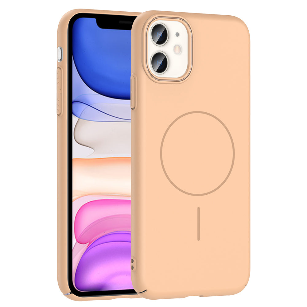iPhone 11 Kılıf M-safe Şarj Özellikli Zore Ruby Sert Kılıf