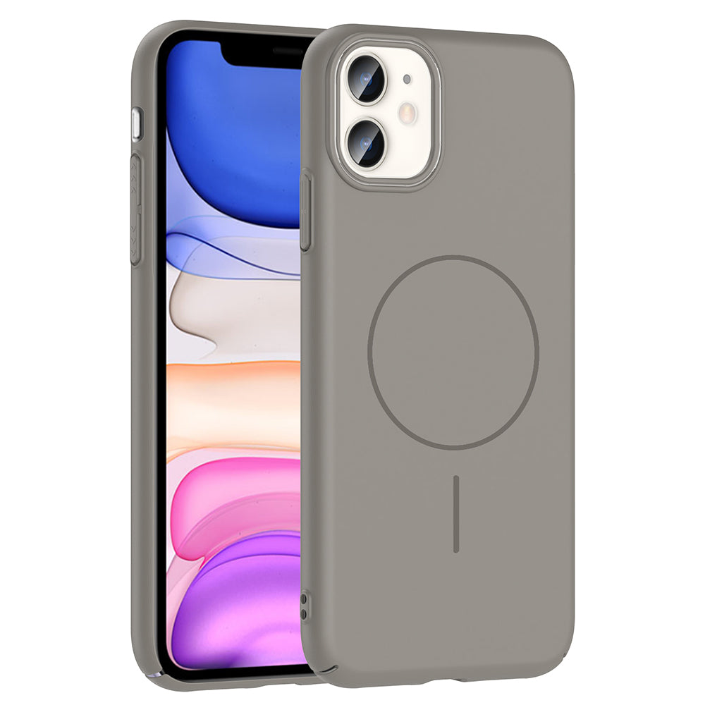 iPhone 11 Kılıf M-safe Şarj Özellikli Zore Ruby Sert Kılıf