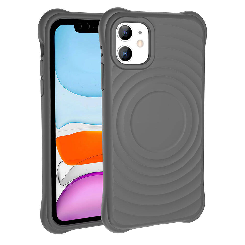 iPhone 11 M-safe Şarj Özellikli Airbagli Mat Görünümlü Zore Hepi Kılıf