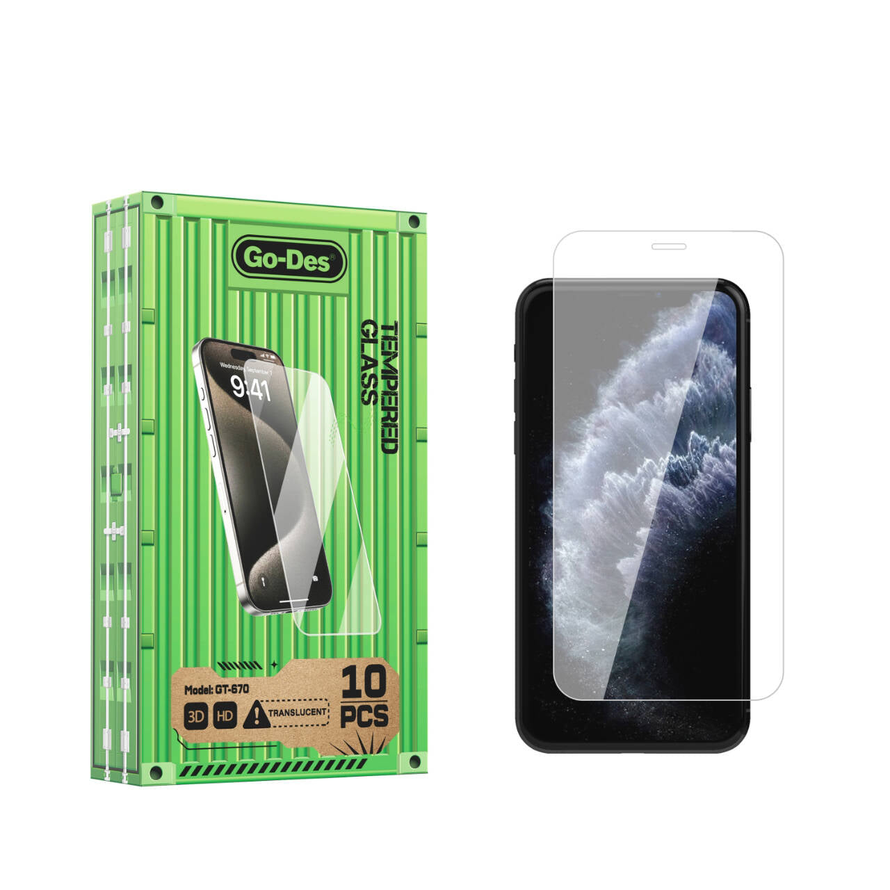 iPhone 11 Pro Go Des Parmak İzi Bırakmayan 9H Oleofobik Bom Glass Ekran Koruyucu