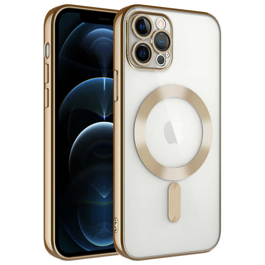 iPhone 11 Pro Kılıf Kamera Korumalı M-safe Wireless Şarj Özellikli Zore Demre Kılıf