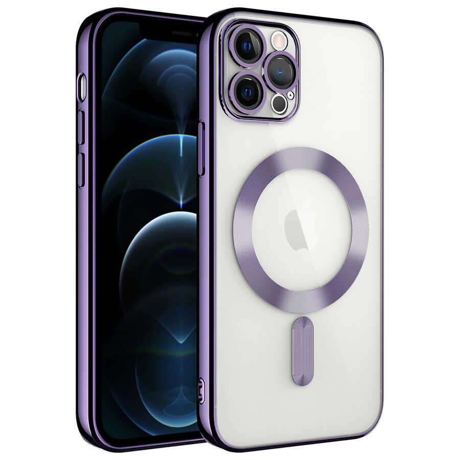 iPhone 11 Pro Kılıf Kamera Korumalı M-safe Wireless Şarj Özellikli Zore Demre Kılıf
