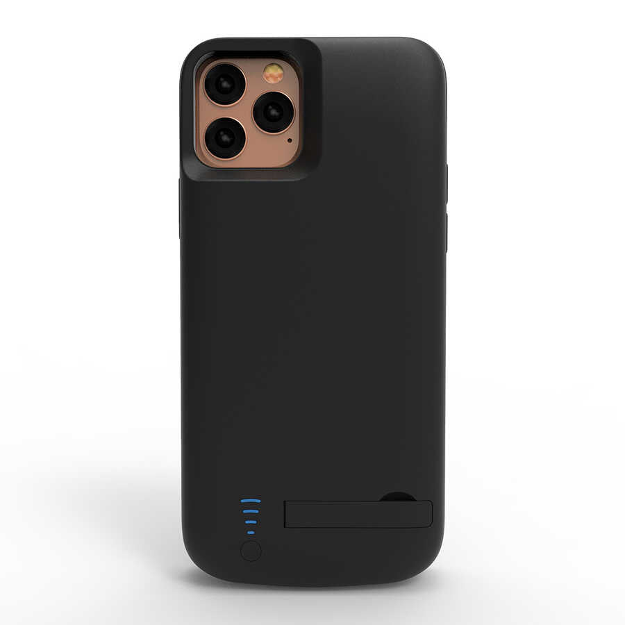 iPhone 11 Pro Zore Standlı Led Göstergeli Şarjlı Kılıf 5000mAh
