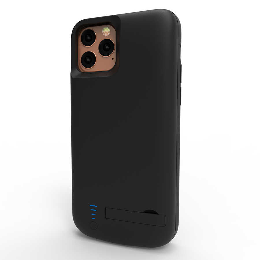 iPhone 11 Pro Zore Standlı Led Göstergeli Şarjlı Kılıf 5000mAh