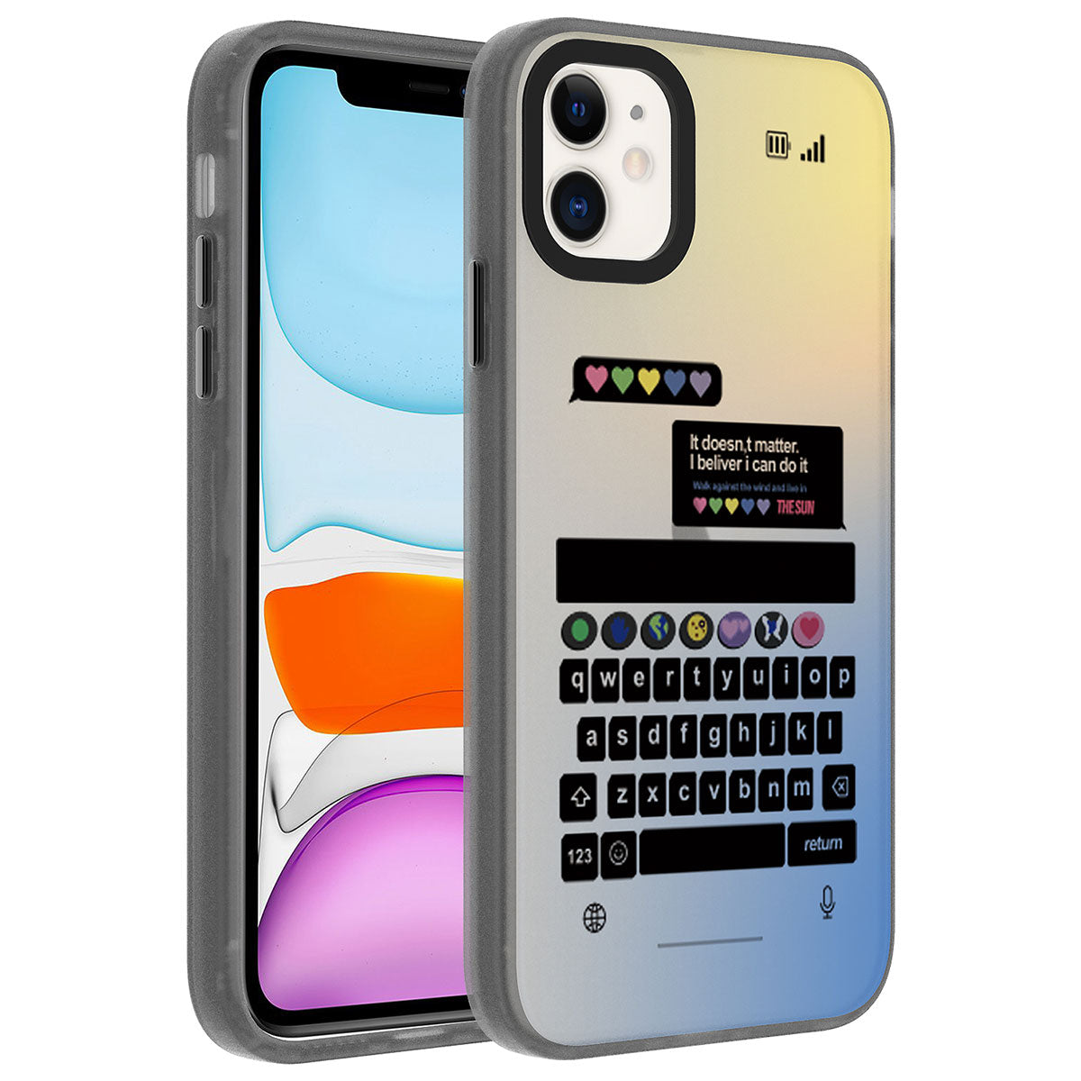 iPhone 12 Kılıf Desenli Zore Dragon Sert Kılıf