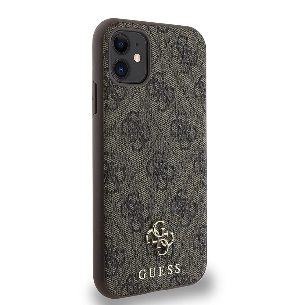 iPhone 12 Kılıf Guess Orijinal Lisanslı M-safe Şarj Özellikli Small 4G Classic Kılıf