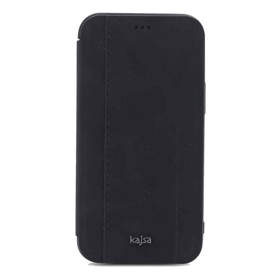 iPhone 12 Kılıf Kajsa Dale Serisi Parallel PU Folio Kılıf