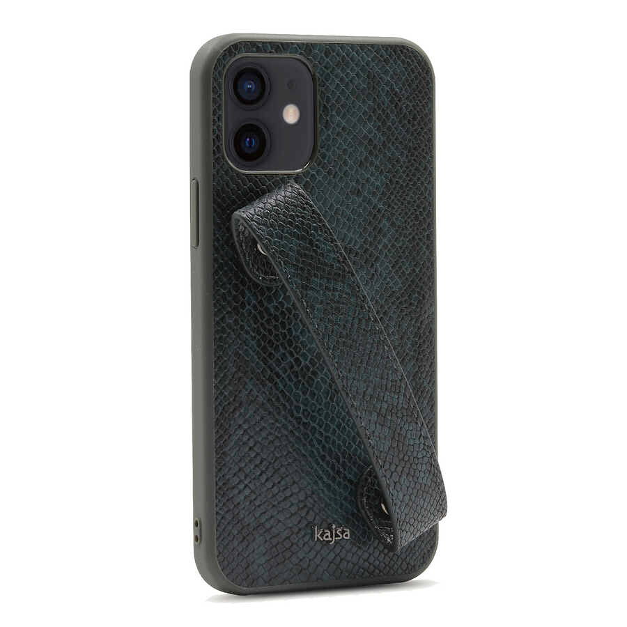 iPhone 12 Kılıf Kajsa Glamorous Serisi Snake Handstrap Kılıf
