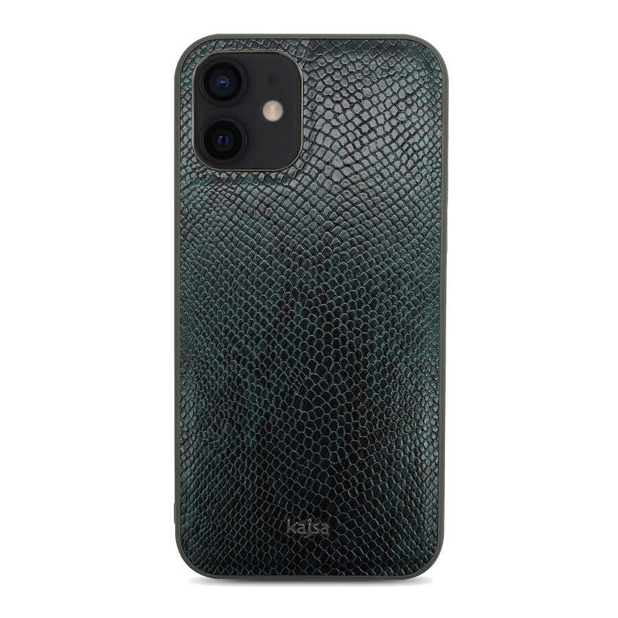 iPhone 12 Kılıf Kajsa Glamorous Serisi Snake Pattern Kılıf