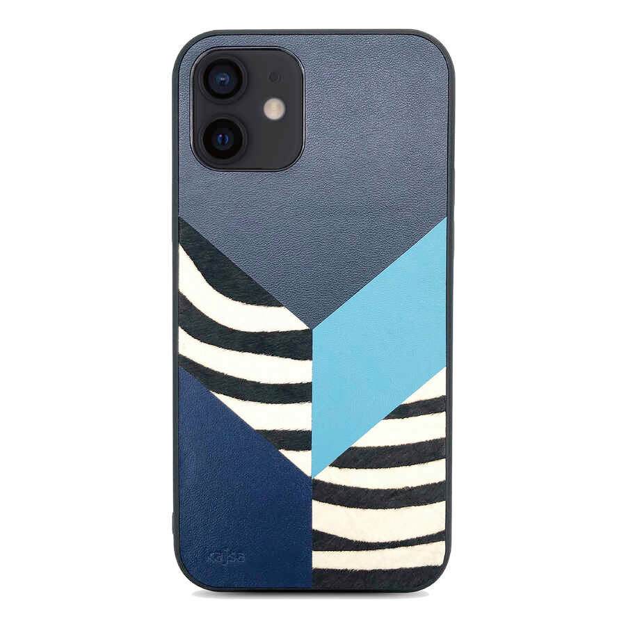 iPhone 12 Kılıf Kajsa Glamorous Serisi Zebra Combo Kılıf