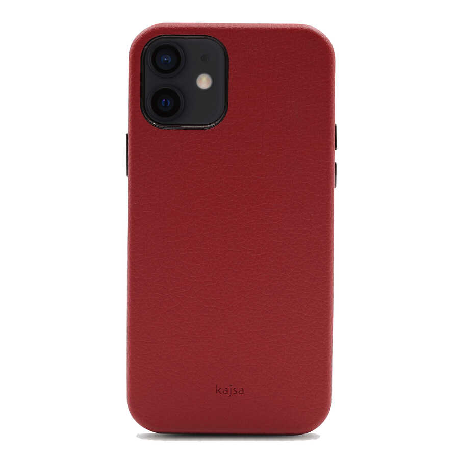 iPhone 12 Kılıf Kajsa Litchi Kılıf