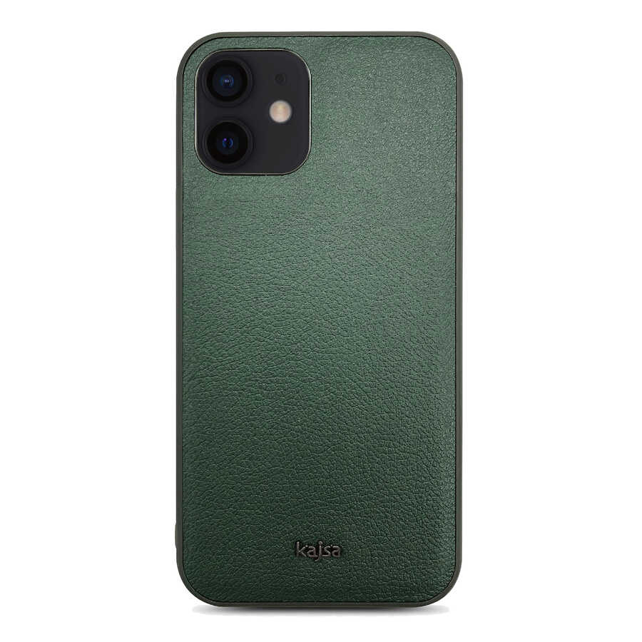 iPhone 12 Kılıf Kajsa Luxe Collection Hakiki Deri Kılıf