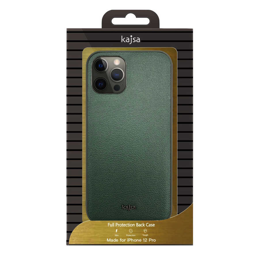 iPhone 12 Kılıf Kajsa Luxe Collection Hakiki Deri Kılıf