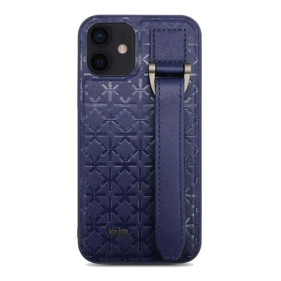iPhone 12 Kılıf Kajsa Neo Clasic Serisi Mono K Strap Kılıf