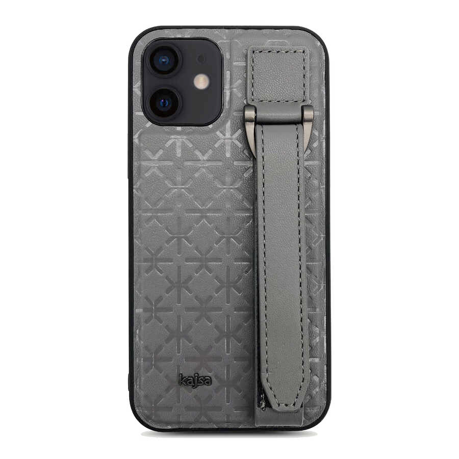 iPhone 12 Kılıf Kajsa Neo Clasic Serisi Mono K Strap Kılıf