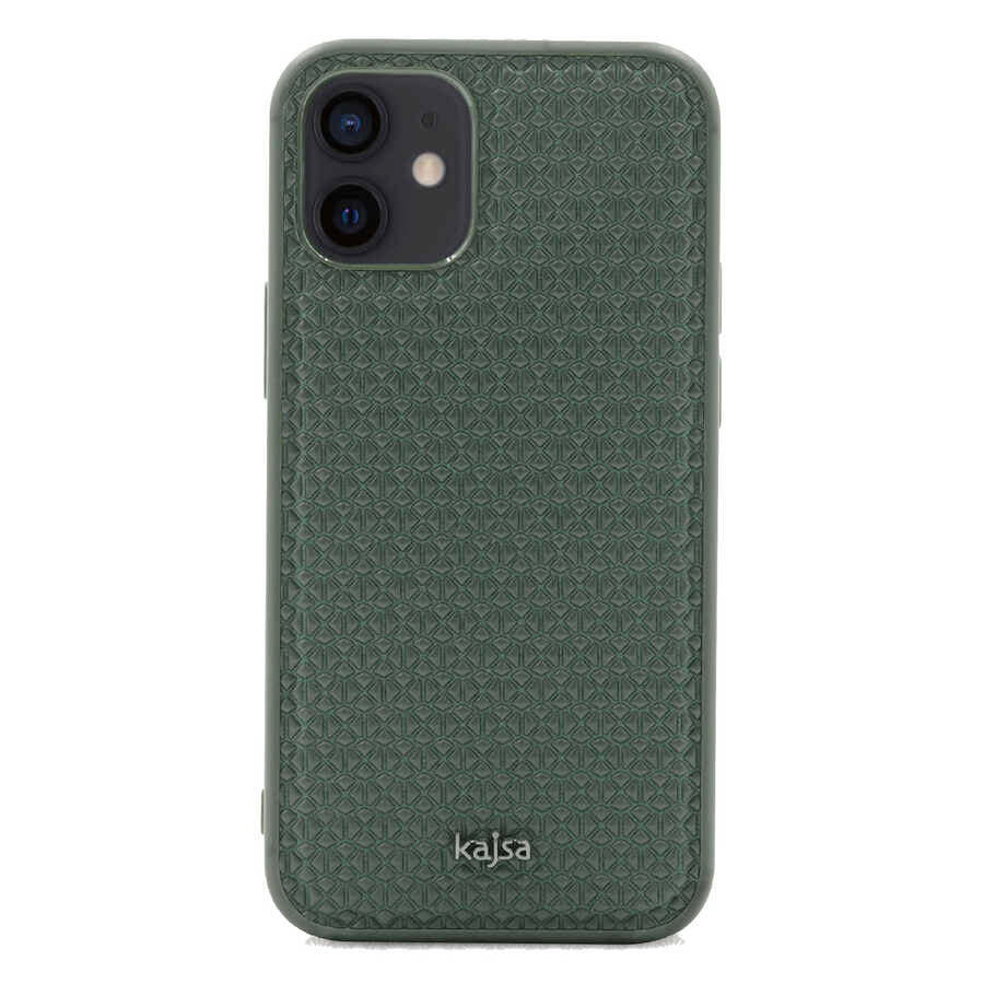 iPhone 12 Kılıf Kajsa Splendid Serisi 3D Leaf Kılıf