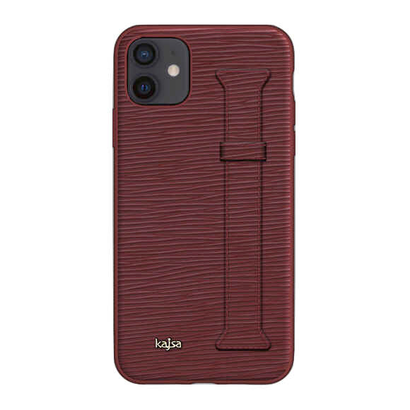 iPhone 12 Kılıf Kajsa Wave Pattern Handstrap Kılıf