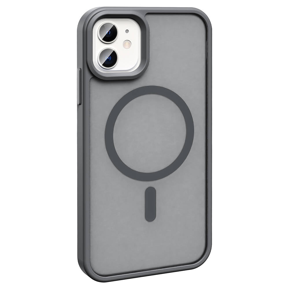 iPhone 12 Kılıf M-safe Şarj Özellikli Mat Arka Yüzey Zore Sio Kılıf