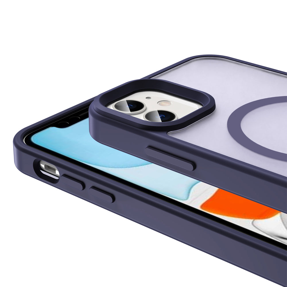 iPhone 12 Kılıf M-safe Şarj Özellikli Mat Arka Yüzey Zore Sio Kılıf