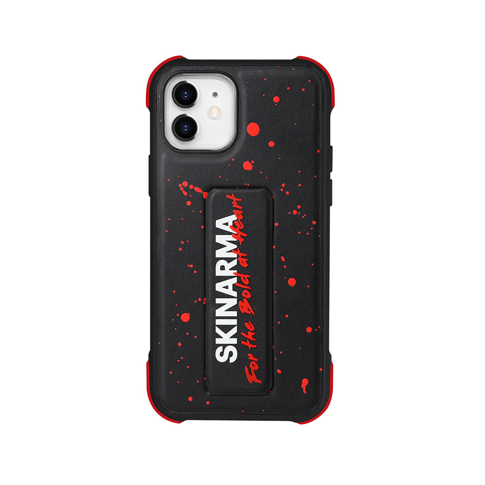 iPhone 12 Kılıf SkinArma Standlı Deri Görünümlü Funsha Kılıf