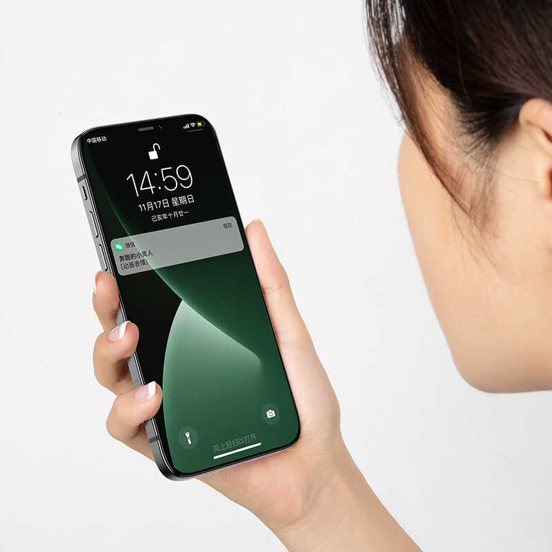 iPhone 12 Pro Benks 0.3mm V Pro Dust Proof Green Light Ekran Koruyucu