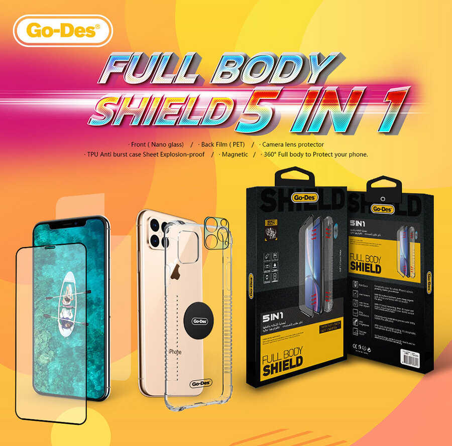 iPhone 12 Pro Go Des 5 in 1 Full Body Shield