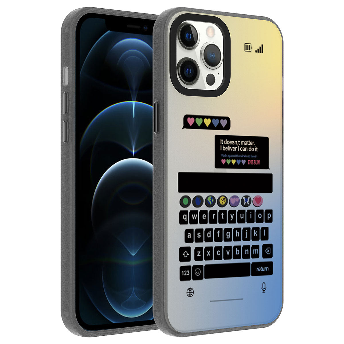 iPhone 12 Pro Kılıf Desenli Zore Dragon Sert Kılıf