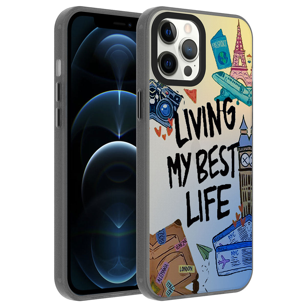 iPhone 12 Pro Kılıf Desenli Zore Dragon Sert Kılıf