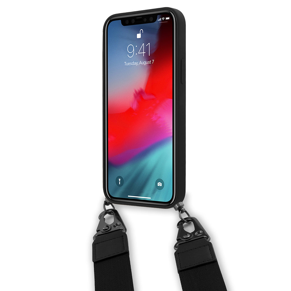 iPhone 12 Pro Kılıf Ferrari Orijinal Lisanslı Askılı Metal Logolu Kılıf