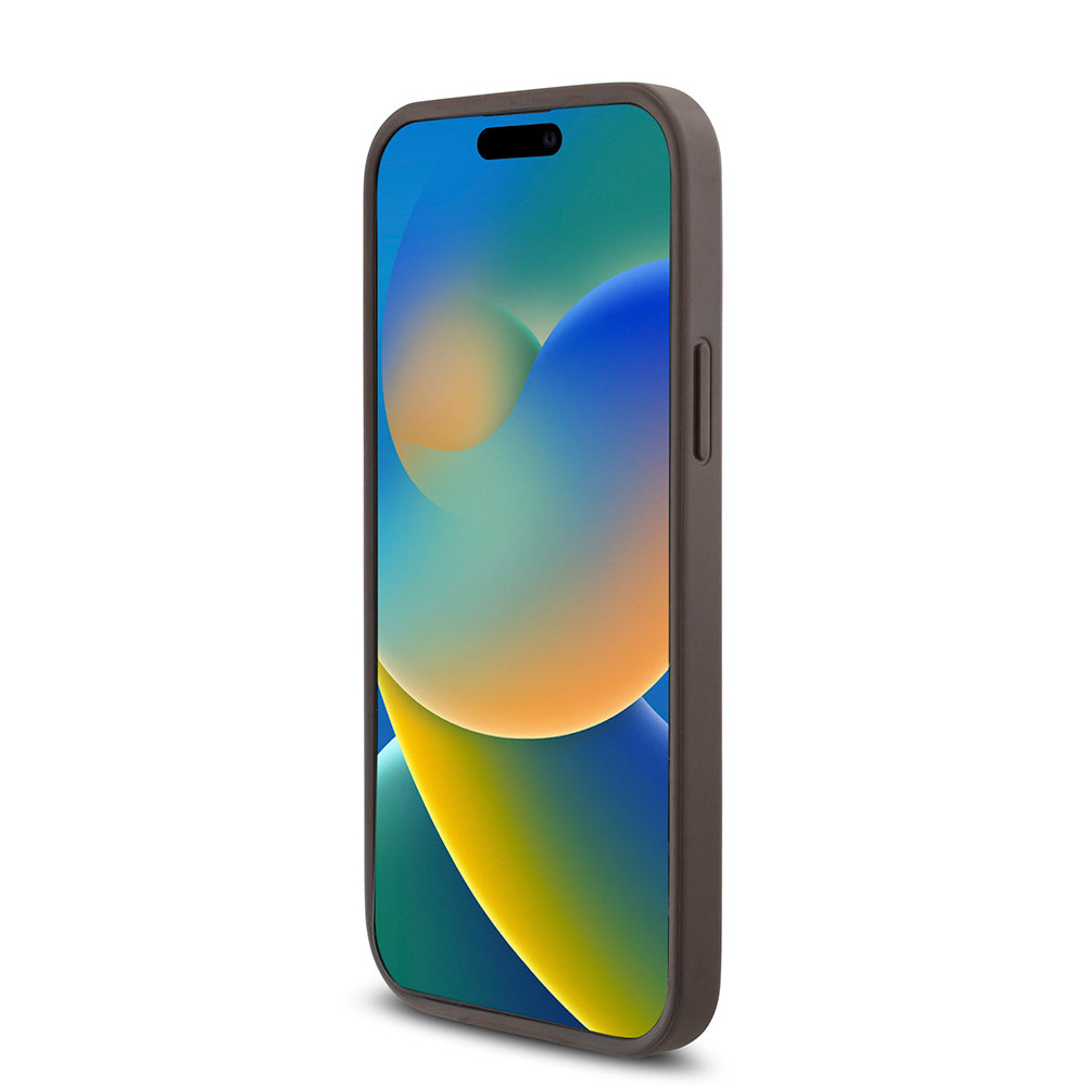 iPhone 12 Pro Kılıf Guess Orijinal Lisanslı M-safe Şarj Özellikli 4G Desen Yazı Logolu Kılıf