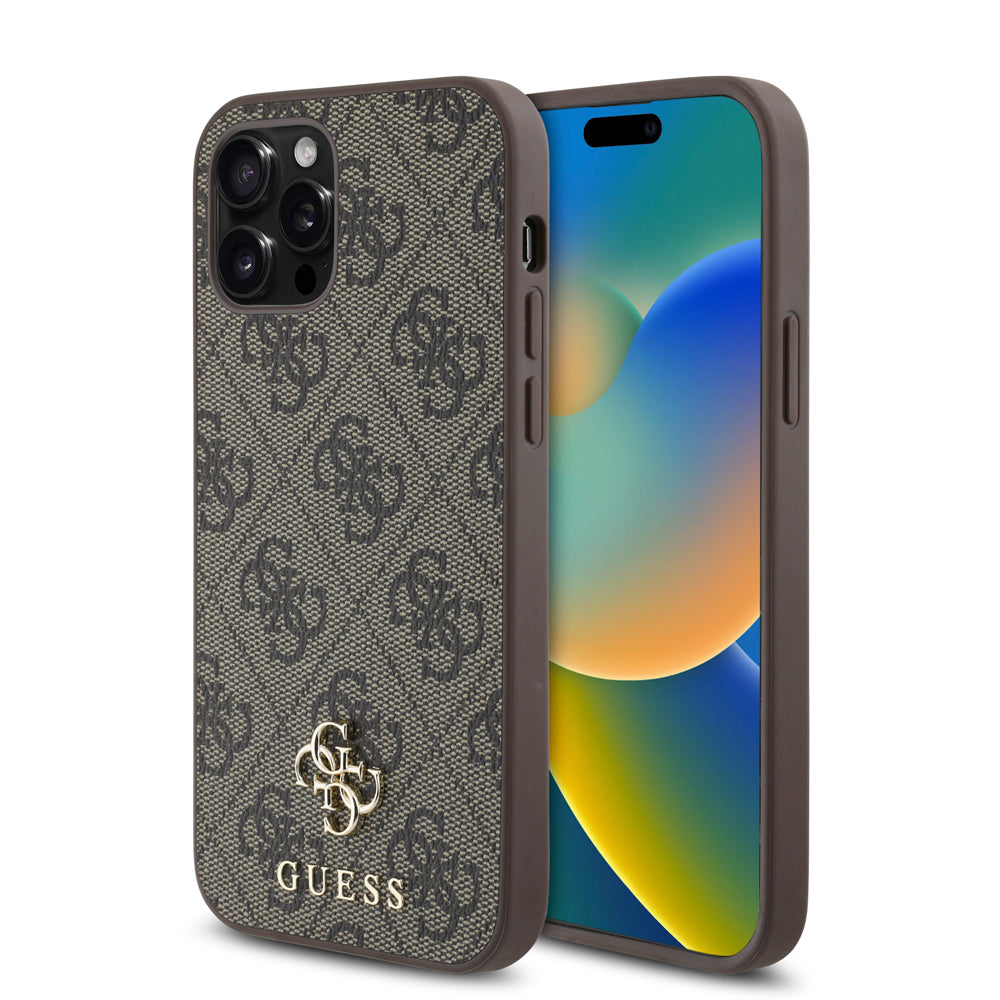 iPhone 12 Pro Kılıf Guess Orijinal Lisanslı M-safe Şarj Özellikli Small 4G Classic Kılıf