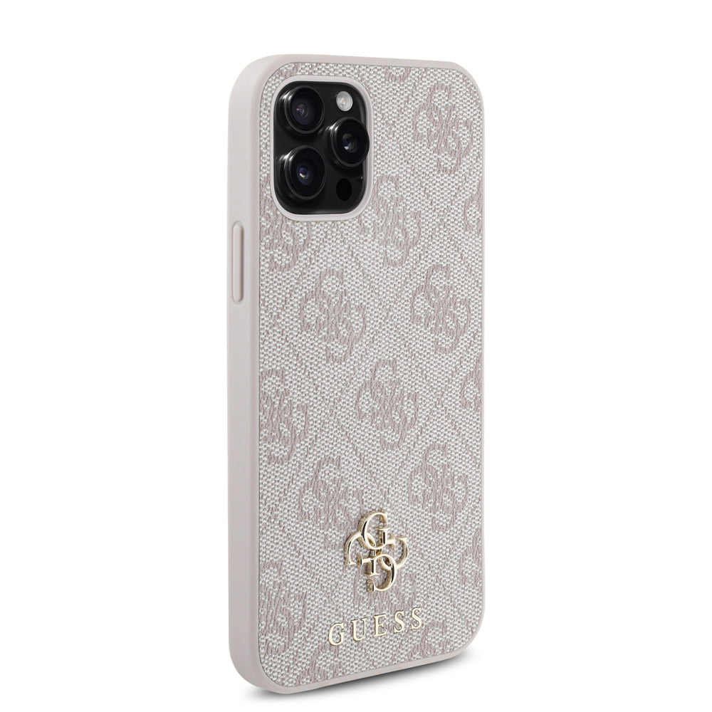 iPhone 12 Pro Kılıf Guess Orijinal Lisanslı M-safe Şarj Özellikli Small 4G Classic Kılıf
