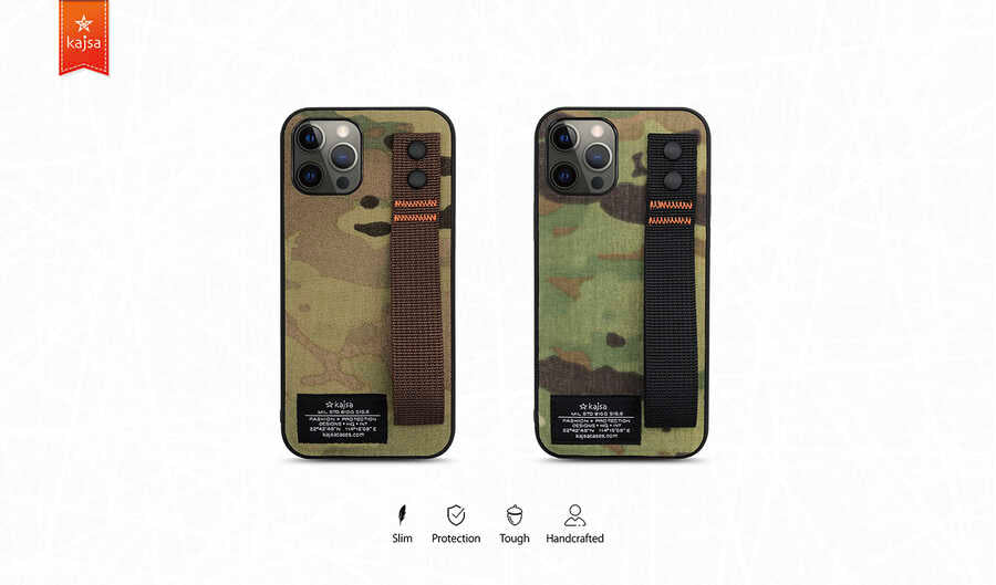 iPhone 12 Pro Kılıf Kajsa Cordura Serisi Military Kılıf