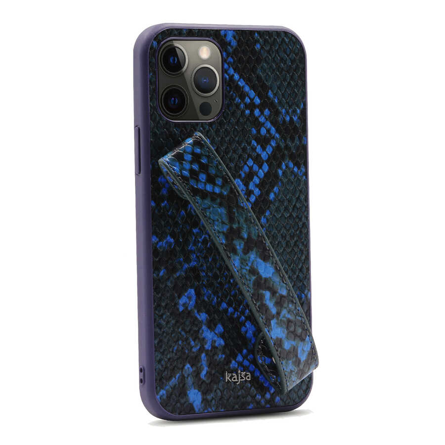 iPhone 12 Pro Kılıf Kajsa Glamorous Serisi Snake Handstrap Kılıf