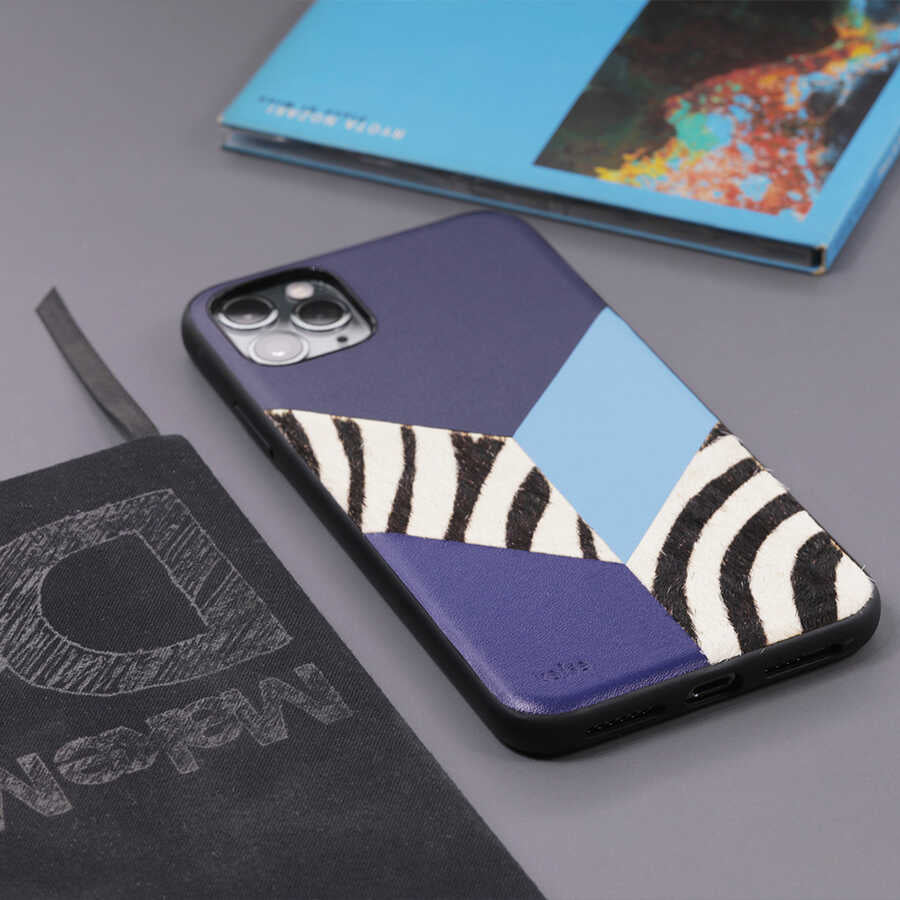 iPhone 12 Pro Kılıf Kajsa Glamorous Serisi Zebra Combo Kılıf
