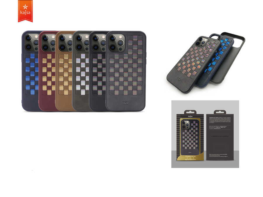 iPhone 12 Pro Kılıf Kajsa Preppie Serisi Spotlight Woven Kılıf