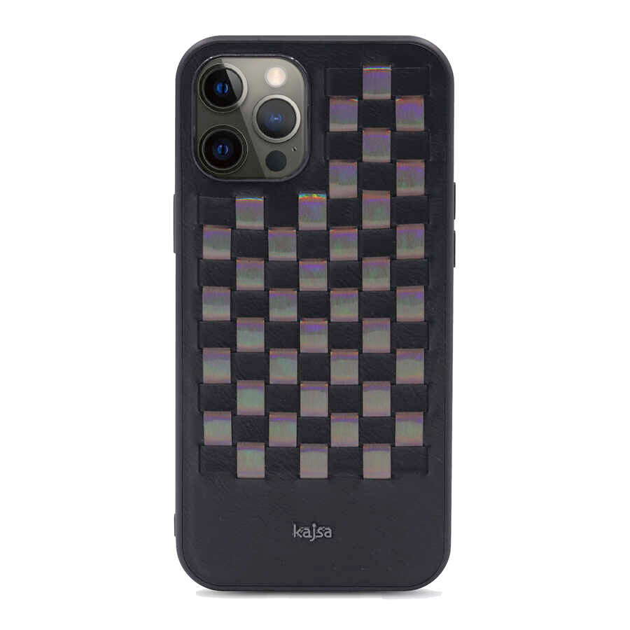 iPhone 12 Pro Kılıf Kajsa Preppie Serisi Spotlight Woven Kılıf