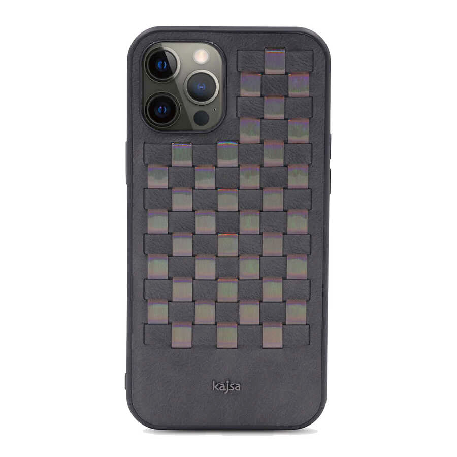 iPhone 12 Pro Kılıf Kajsa Preppie Serisi Spotlight Woven Kılıf