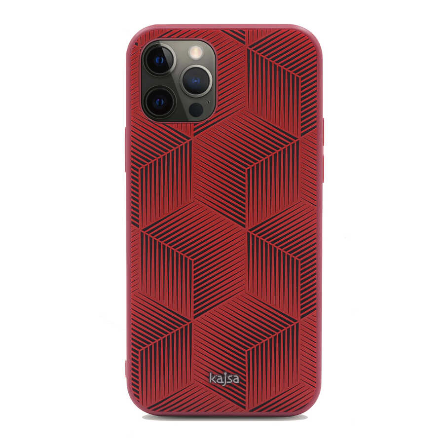 iPhone 12 Pro Kılıf Kajsa Splendid Serisi 3D Cube Kılıf